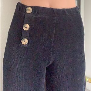 zara Black corduroy pants